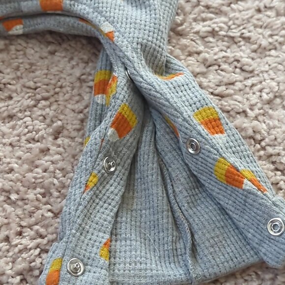 Candy Corn Baby Infant Bodysuit Mud Pie Size 3-6m Fall Halloween New-lp - Picture 7 of 11
